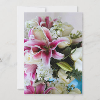 Invitación con cubierta floral