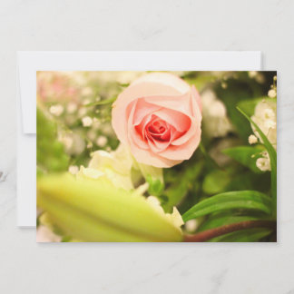 Invitación con cubierta floral