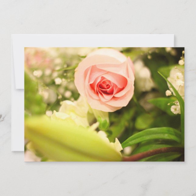 Invitación con cubierta floral (Anverso)