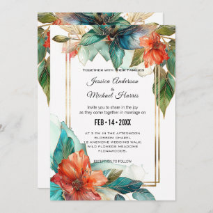 Invitación Con detalles bodas Hibiscus Serenade Paradise