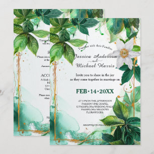 Invitación Con DETALLES Passiflora Serenidad