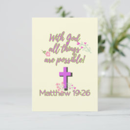 Invitación Con Dios, todas las cosas son posibles