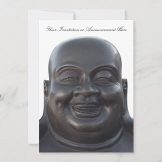 Invitación con escultura de Buda