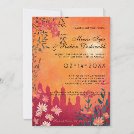 Invitación Con foto Boda de Sunset Serenade