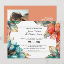 Invitación Con foto Hibiscus Serenade Paradise