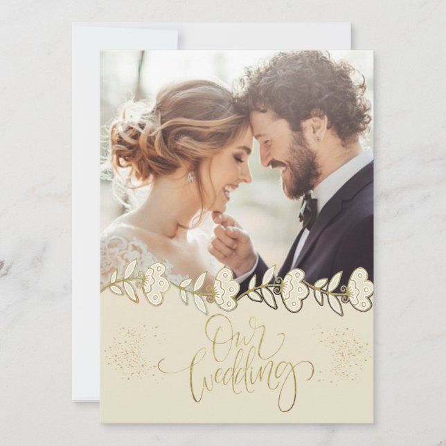 Invitación  con foto personalizada (Anverso)