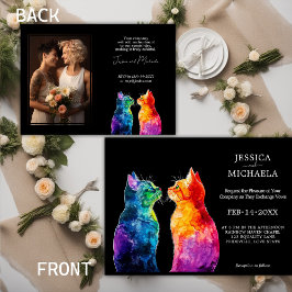 Invitación 🌈 Con foto Purfectamente Tuya: Un amor arcoiris