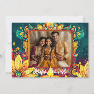 Invitación Con foto y texto personalizado Golden Glow y Gudiy