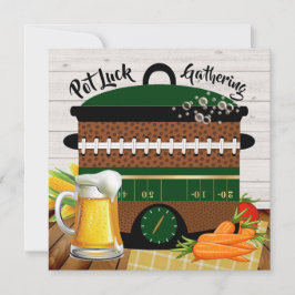 Invitación Con la versión de la cerveza Pot Luck / Cualquiera