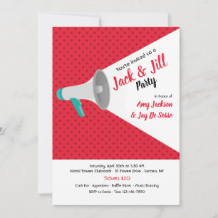 Invitación con megáfono