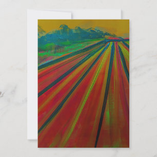 Invitación con obra de arte original de Alwin Urso