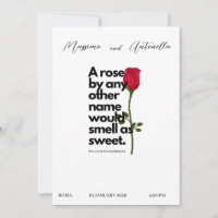 INVITACIÓN CON POESÍA DE WILLIAM SHAKESPEARE