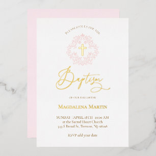 INVITACIÓN CON RELIEVE METALIZADO