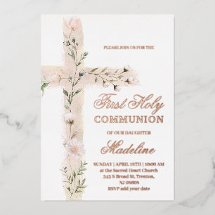 INVITACIÓN CON RELIEVE METALIZADO