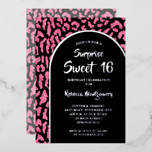 INVITACIÓN CON RELIEVE METALIZADO 