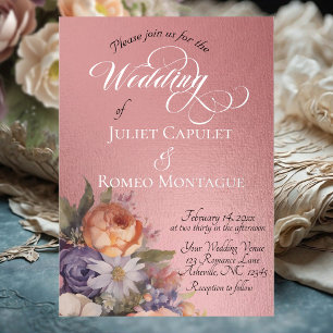 INVITACIÓN CON RELIEVE METALIZADO 