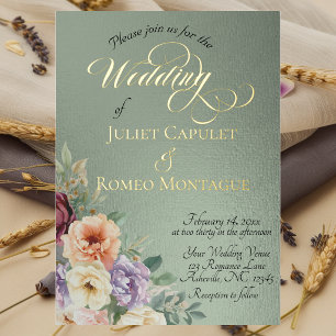 INVITACIÓN CON RELIEVE METALIZADO 