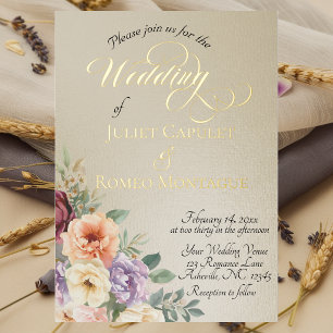 INVITACIÓN CON RELIEVE METALIZADO 