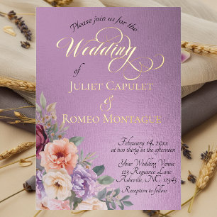 INVITACIÓN CON RELIEVE METALIZADO 