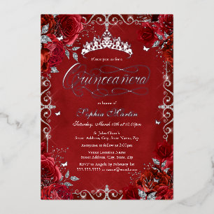 INVITACIÓN CON RELIEVE METALIZADO 