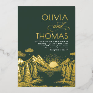 INVITACIÓN CON RELIEVE METALIZADO