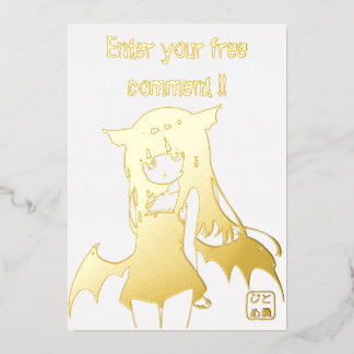 INVITACIÓN CON RELIEVE METALIZADO 招待状　