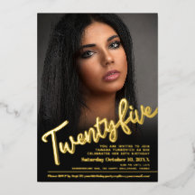 25.º personalizado de cumpleaños, guión fotográfic