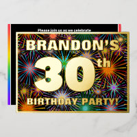 30.º Fiesta de cumpleaños — Diversión, coloridos f