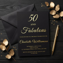 50 y fabuloso cumpleaños 50