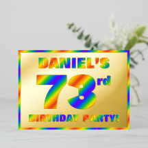 73.ª fiesta de cumpleaños — Diversión, espectro ar