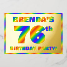 76ª fiesta de cumpleaños — Diversión, espectro arc