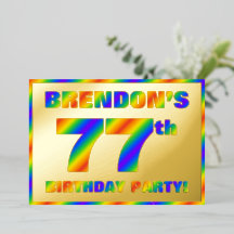 77.ª fiesta de cumpleaños — Diversión, espectro ar