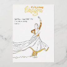 Actuación de danza Kathak minimalista en solitario