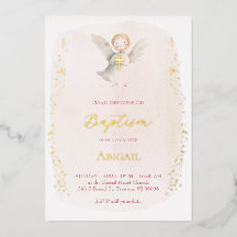 acuarela angelito Bautizo niña