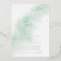 Acuarela | Boda de Hoja de Plata y Verde