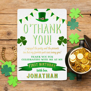 Invitación Con Relieve Metalizado Afortunado One Chalkboard Primer cumpleaños Gracia