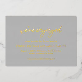 Invitación Con Relieve Metalizado Ahorro de fecha de boda moderna de Sydney Gray
