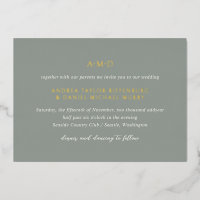 Andrea Sage Green Elegant Wedding