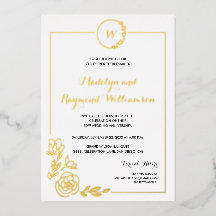 Aniversario de Bodas de Oro Corona Monograma 50
