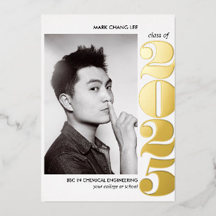 Invitación Con Relieve Metalizado AÑO DE Relieve metalizado   GRADUACIÓN DE FOTOGRAF