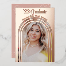 Arco de Foto de Fiesta de Graduación 2025 Rosa Dor