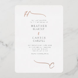 Invitación Con Relieve Metalizado Aspectos más destacados del Boho moderno