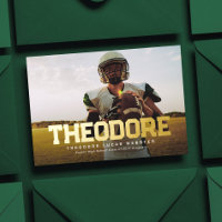 Audaz graduación de foto deportiva para graduados