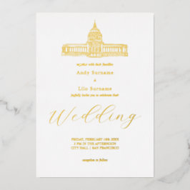 Invitación Con Relieve Metalizado Ayuntamiento de San Francisco