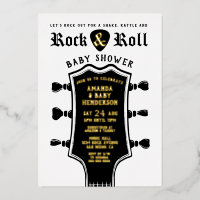 Baby Shower Rock and Roll Guitar