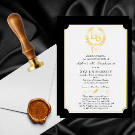 Invitación Con Relieve Metalizado Bachiller en Ciencias de la Universidad