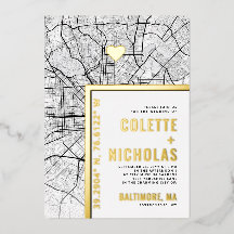 Baltimore Love Locator | Boda con tema de ciudad