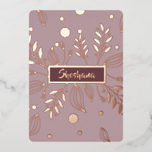 Bat Mitzvah REAL Rosa Oro Floral Moderna