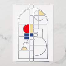 Bauhaus moderno, en blanco, plateado,