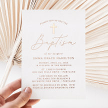 Bautismo Minimalista moderno